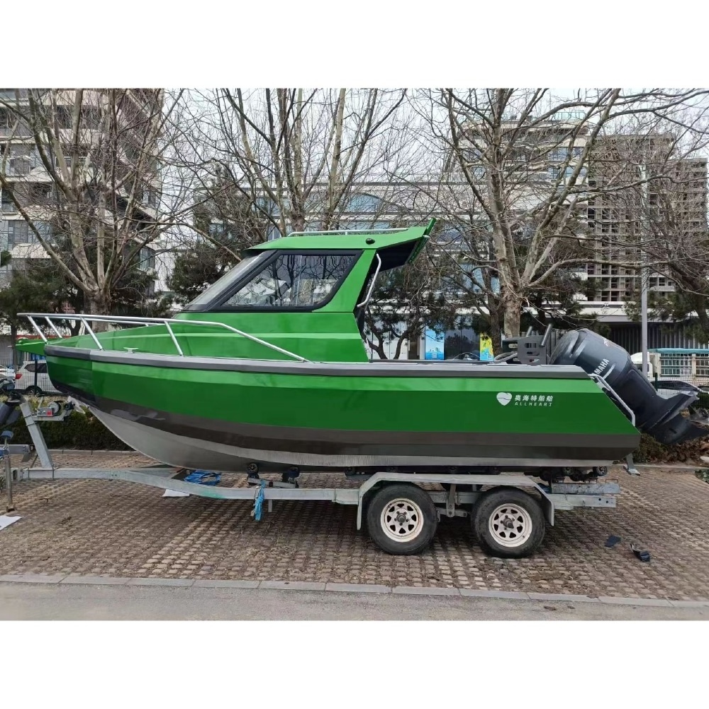 Allheart boat 21ft/6.5m aluminum cuddy cabin fishing boat with buoyancy pontoons