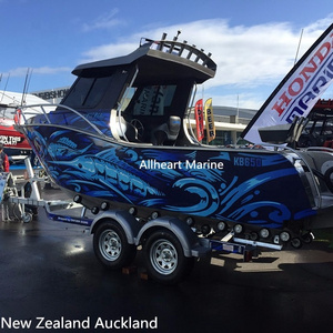 Auckland boat show  allheart fishing boat cabin boat with fishing equipment