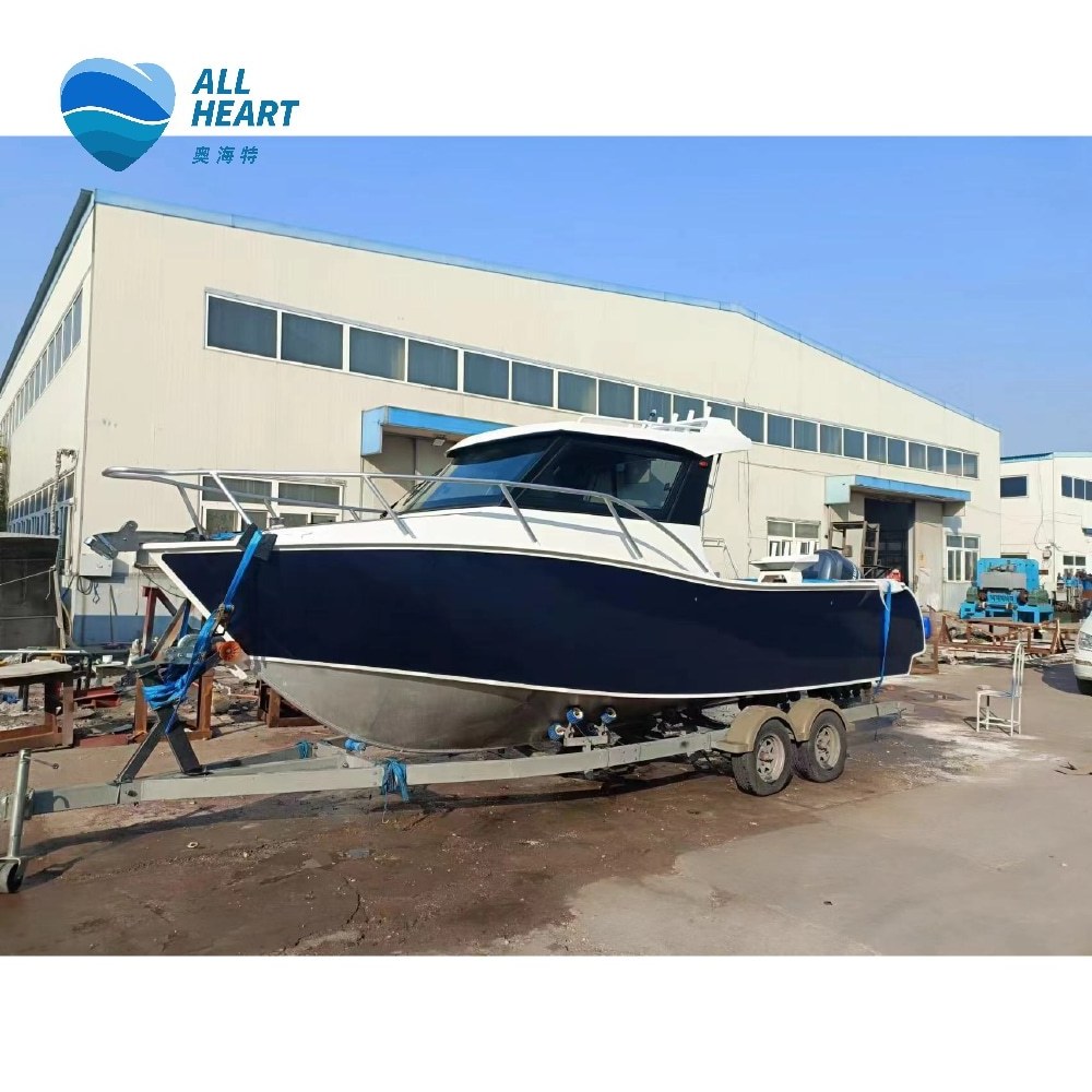 New Zealand Design 25ft/7.5m cabin boat fishing yacht luxury boat aluminium boats for fishing