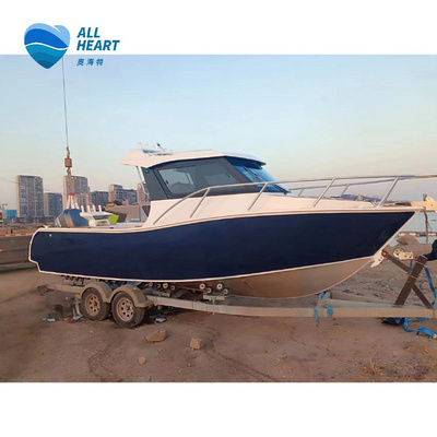 New Zealand Design 25ft/7.5m cabin boat fishing yacht luxury boat aluminium boats for fishing