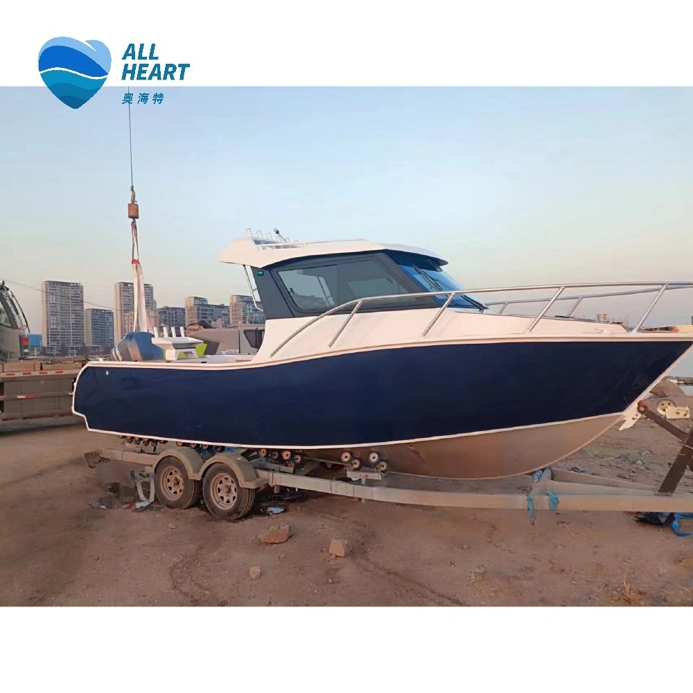 New Zealand Design 25ft/7.5m cabin boat fishing yacht luxury boat aluminium boats for fishing