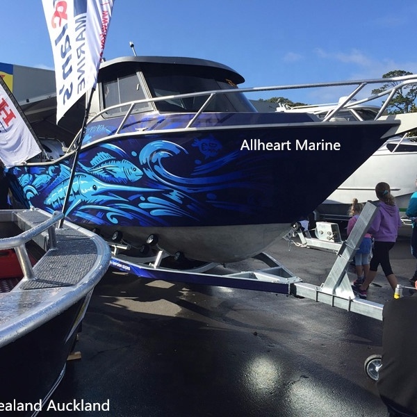 Auckland boat show  allheart fishing boat cabin boat with fishing equipment