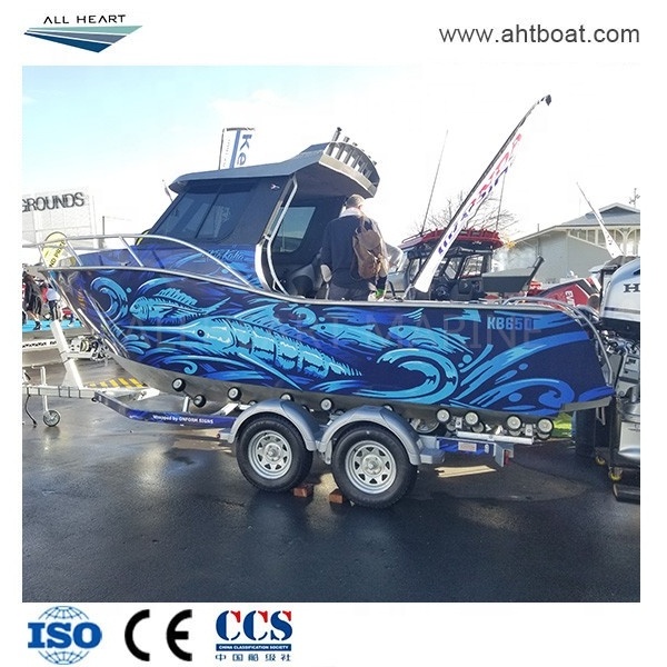 2022 Chinese New design pantoon fishing boats jet ski fishing boats  certified aluminum cabin fishing boat