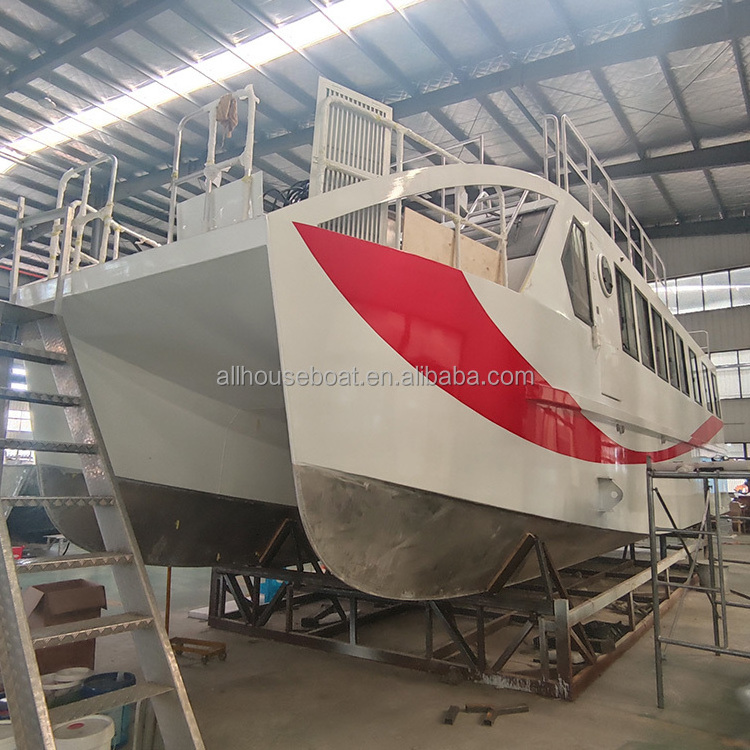 Catamaran Passenger Boat Ferry Boats for Sale Aluminum 17m Modern Lakes & Rivers & Sea & Offshore 3 Years OUTBOARD Luxury Yacht