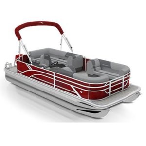 China Custom 19ft Luxury Aluminum Fiberglass Party Barge Sports Electric Pontoon Mini Small Fish Boats Floating Boat Pontoons