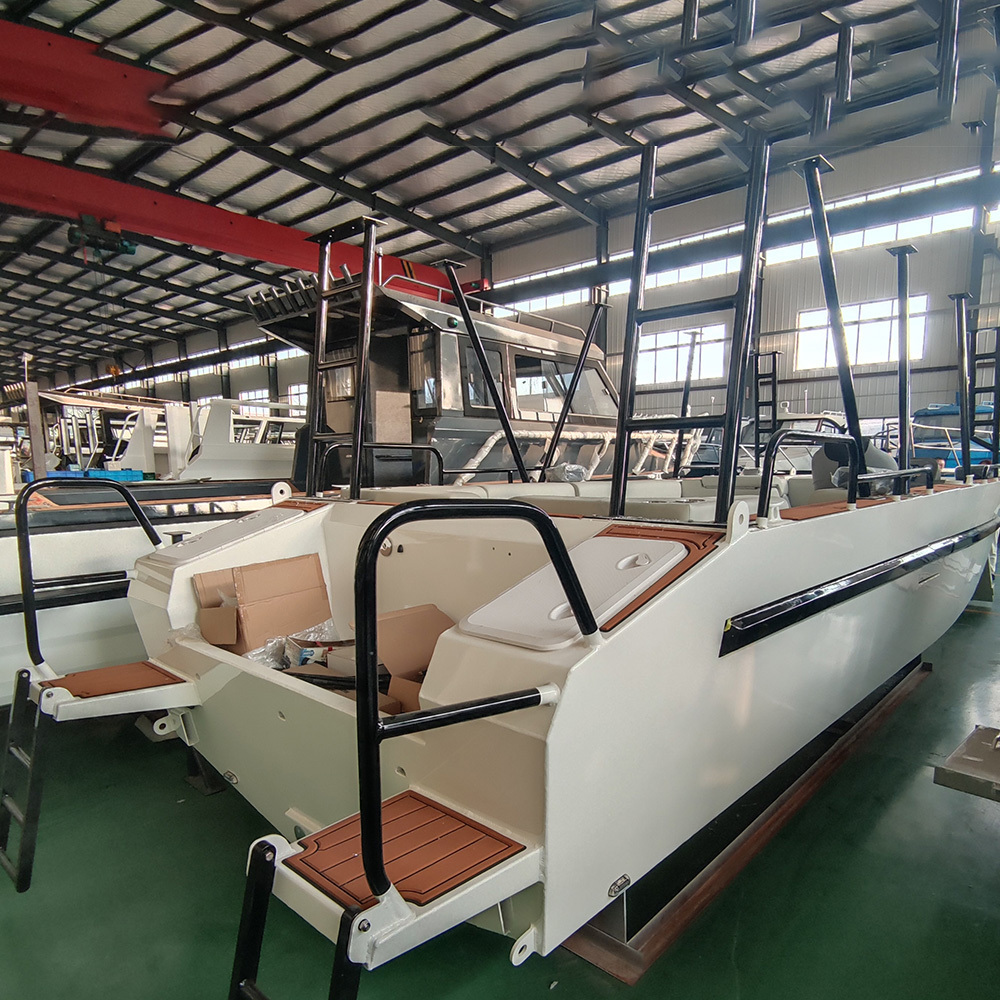 Allhouse Houseboat 7.9m Aluminum Luxury Speed Boat Landing Craft Fishing Passenger Yacht Landing Craft