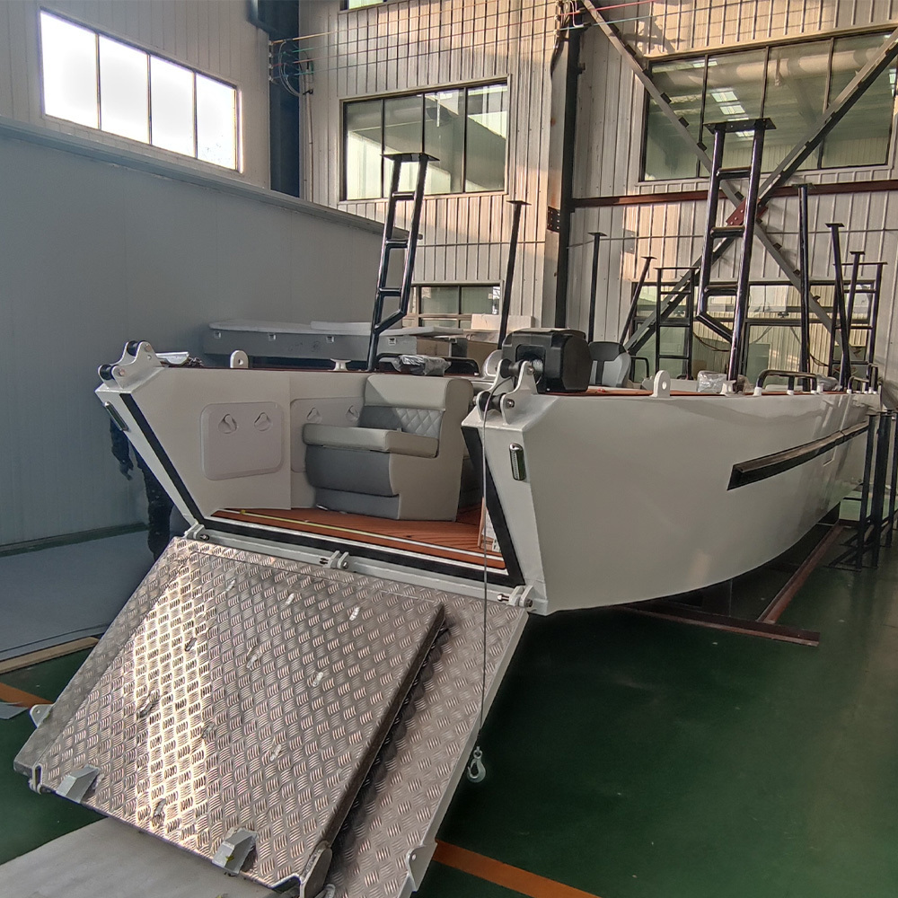 Allhouse Houseboat 7.9m Durable and Addordable Landing Craft Ferry Work Boat Aluminum Passenger Boat For Sale