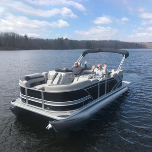 Allhouse 21ft New Available Inflatable BBQ Electric Adventure Pontoon River Float Boat Pontoon Boat