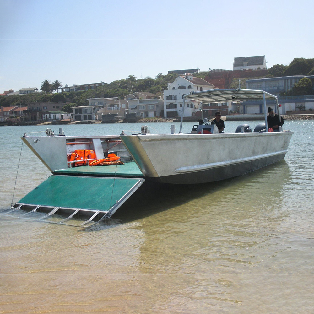 Allhouse Boats 11m / 36ft Flat Bottom Aluminium Landing Craft Boat Aluminum Work Boat For Sale