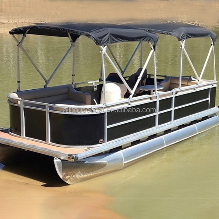 Allhouse 21ft New Available Inflatable BBQ Electric Adventure Pontoon River Float Boat Pontoon Boat