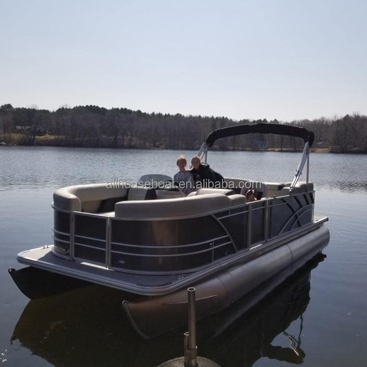 Allhouse 21ft New Available Inflatable BBQ Electric Adventure Pontoon River Float Boat Pontoon Boat