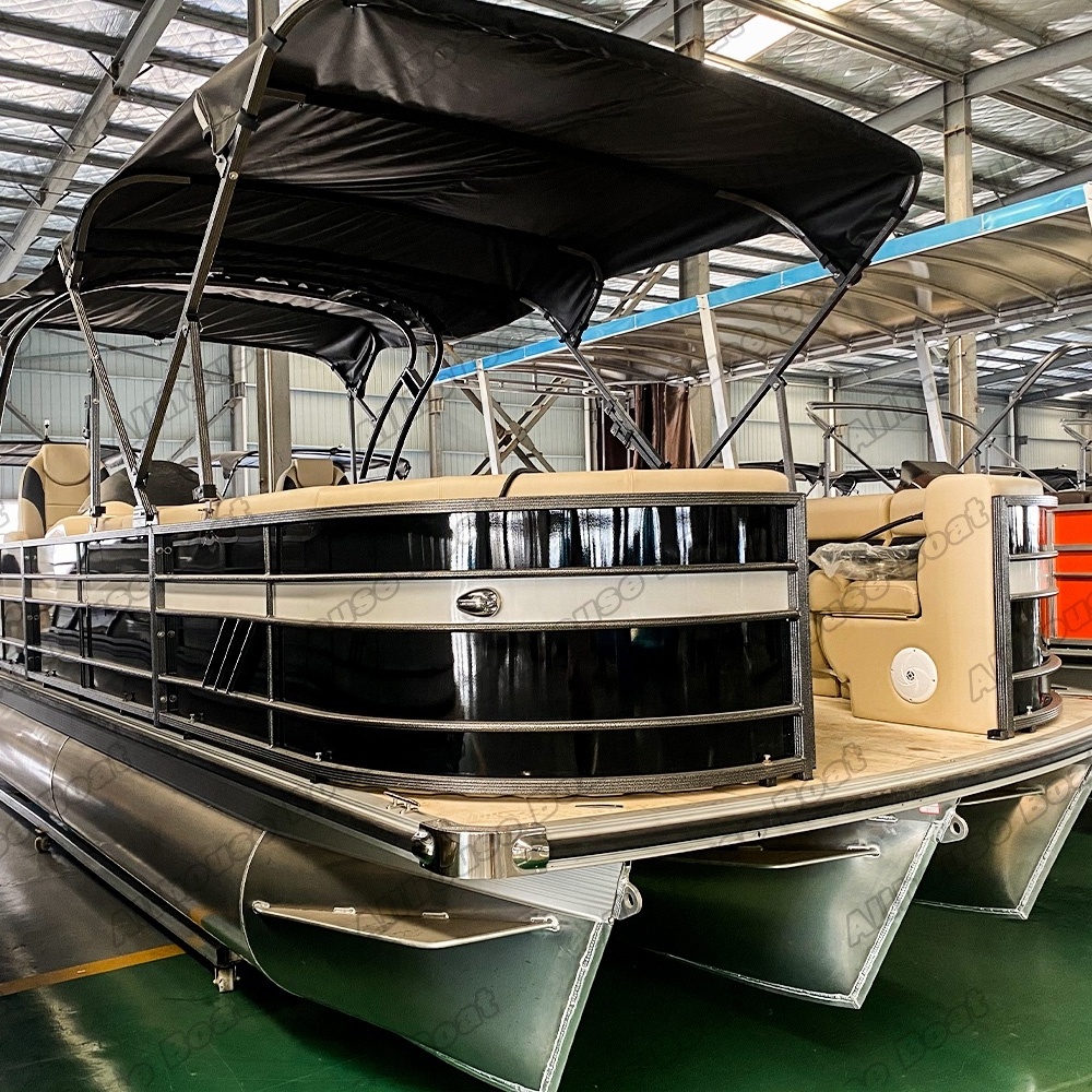 Industry-Leading Best Selling Party Barge Floating 19ft  Luxury Pontoon Boat Family Boat