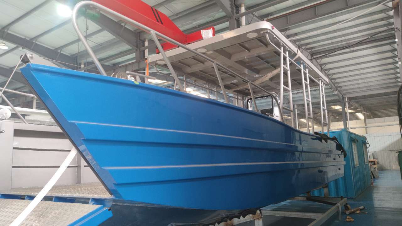 Allhouse Boats 11m / 36ft Flat Bottom Aluminium Landing Craft Boat Aluminum Work Boat For Sale