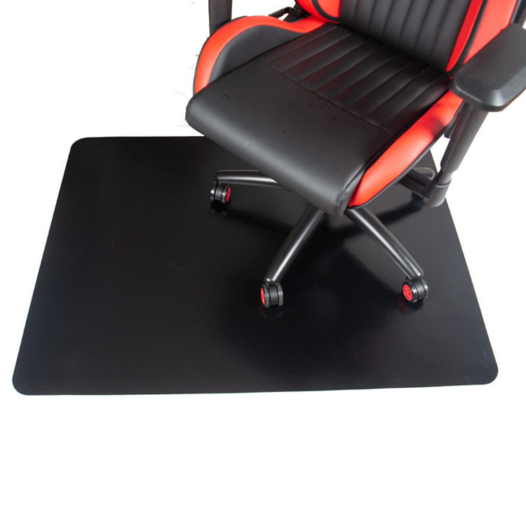 Chair Black Mat Custom Carpet Anti-Slip Non-Toxic Plastic Protector Black Office Chair Mat for Hardwood Carpet and Tile Floor