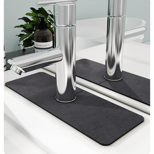 Waterproof Resistant Wholesale Silicone Sink Faucet Splash Guard  Super Absorbent Fast Drying Mat for Kitchen Faucet