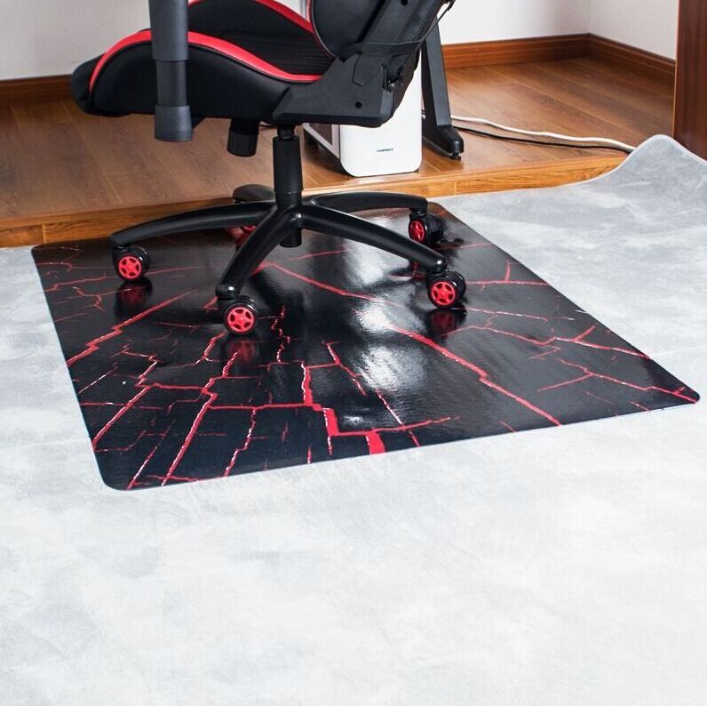 High Quality PVC custom gaming floor chair mat