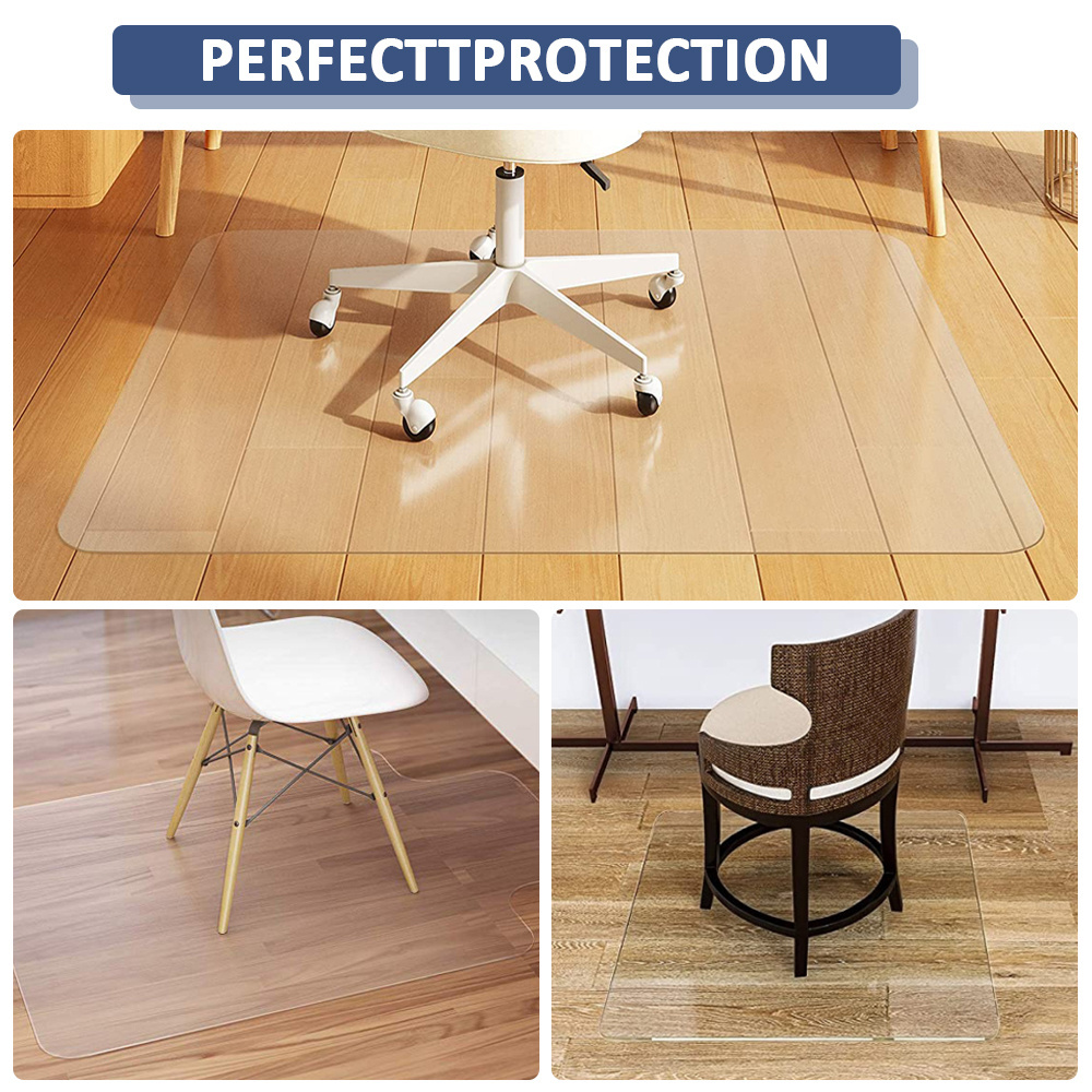 High and Woven Chair Disposable Mat 45*53 Soil Protection and Floor Protector for Hardwood and Tile Floor Office Chair Mat