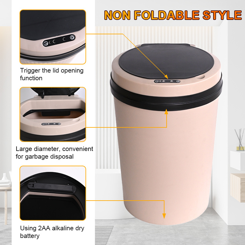 smart household trash can home motion smart sensor wholesale plastic trash cans folding trash can