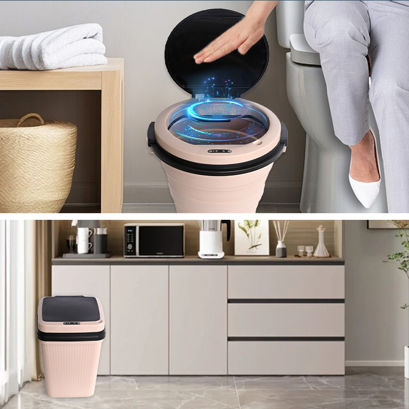 smart household trash can home motion smart sensor wholesale plastic trash cans folding trash can