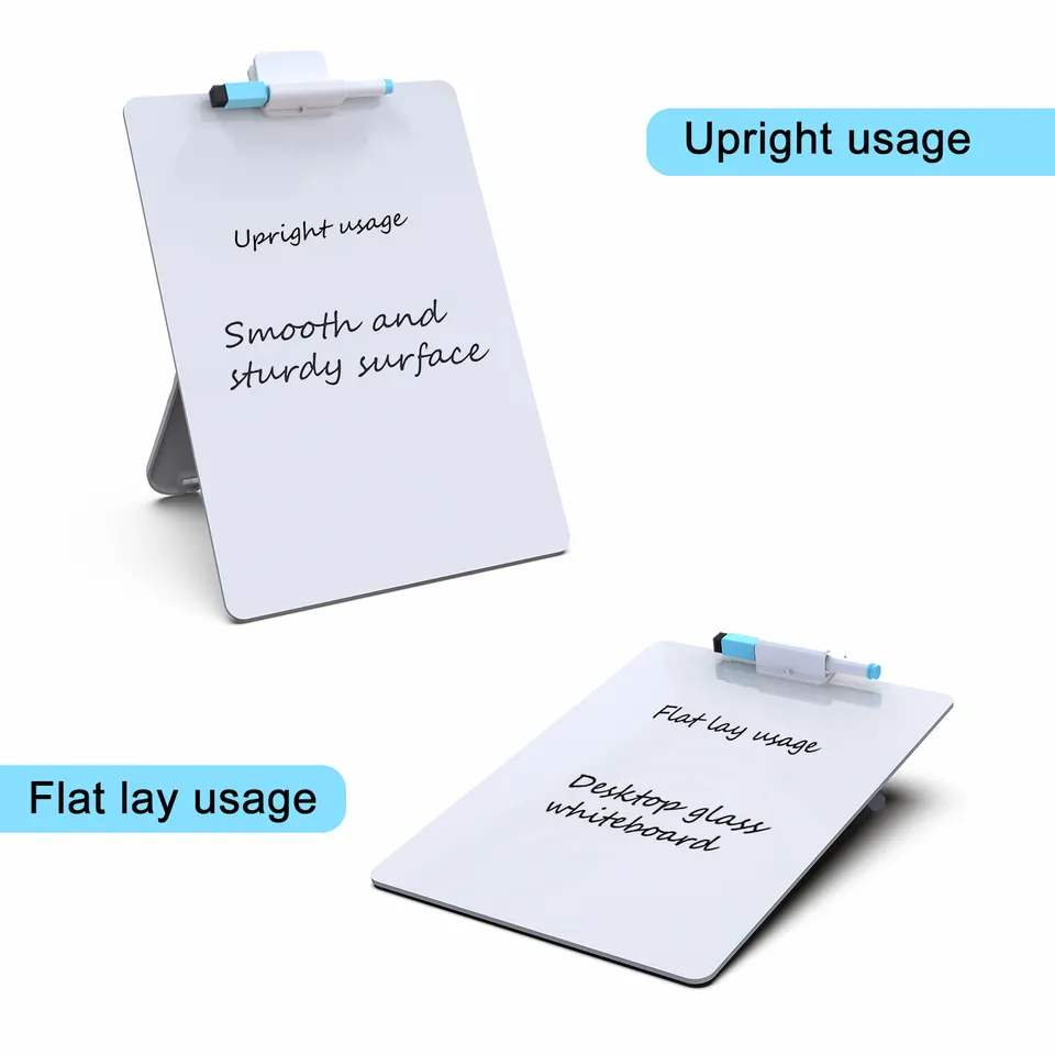 High Quality Desktop Dry Erase Board Small Whiteboard with Stand for Desk with Erase White Surface