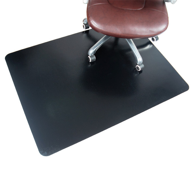 Chair Black Mat Custom Carpet Anti-Slip Non-Toxic Plastic Protector Black Office Chair Mat for Hardwood Carpet and Tile Floor