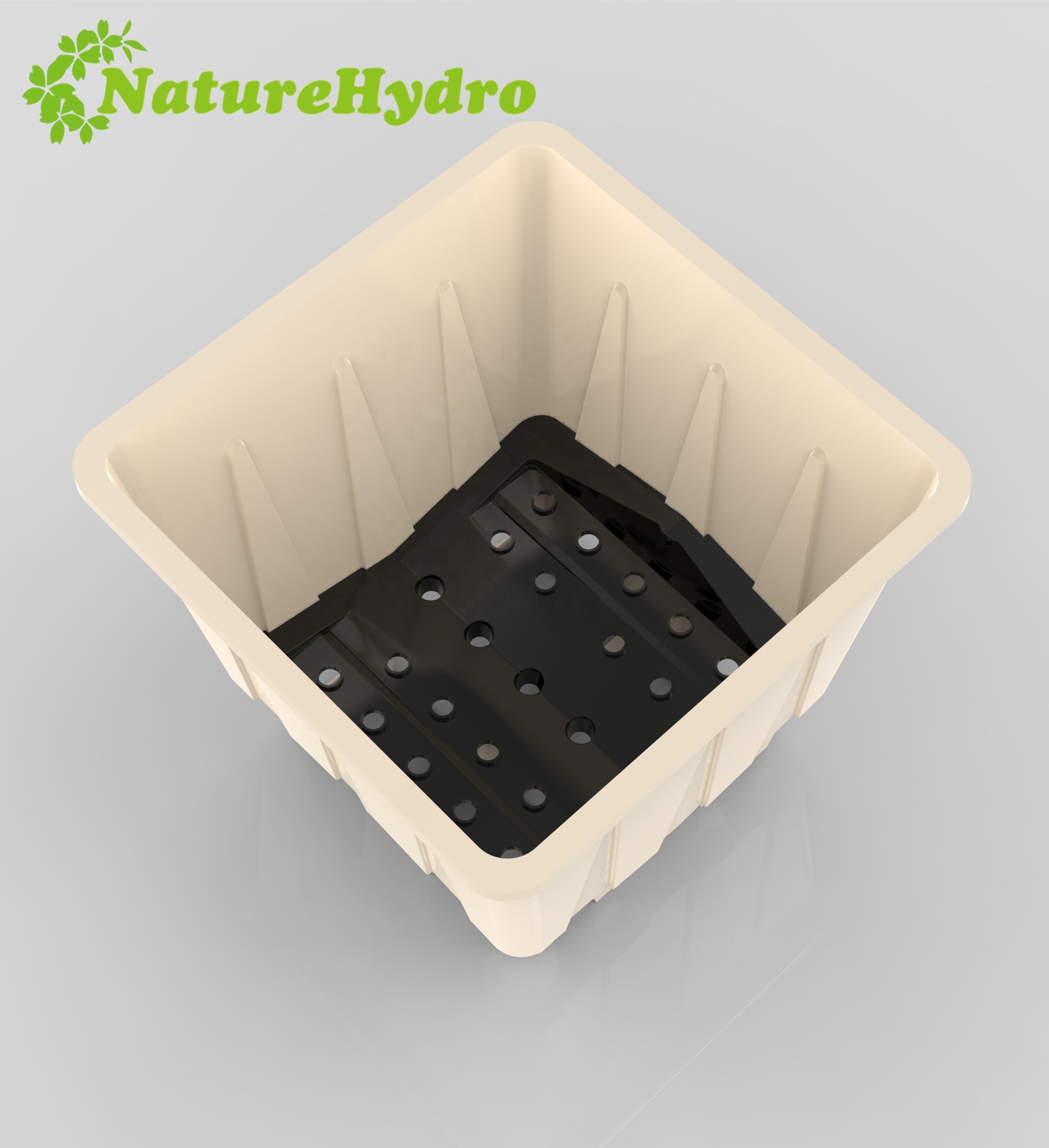 Dutch bucket hydroponics pots tomato growing systems