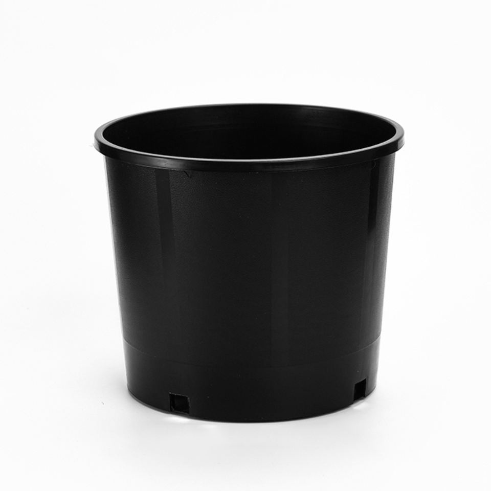 15 Gallon Round Nursery Black Garden Plastic Flower Pots