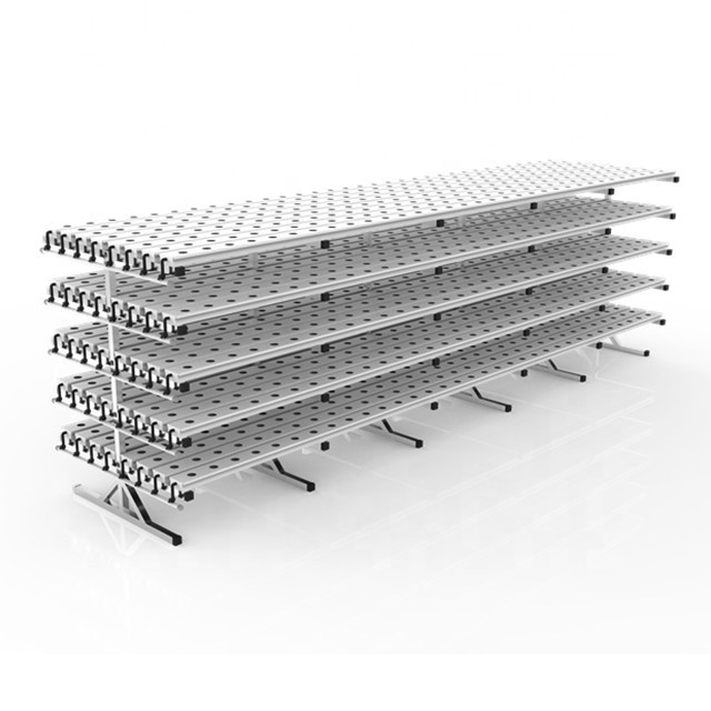 Commercial Hydroponic NFT Sliding Bench Systems