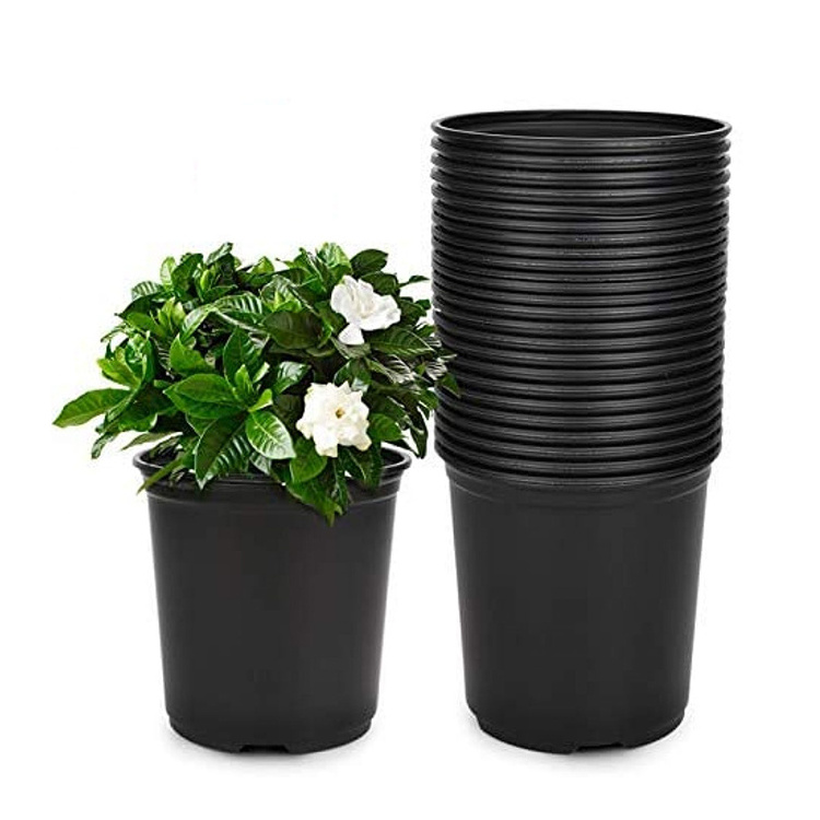 Gardening Round Recycled Plastic 5 Gallon Nursery Tree Pots