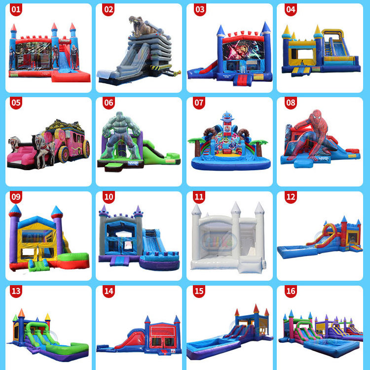 Bounce House Water Slides Tan Bouncing 1piece Inflatable Bouncy Castle Tractor