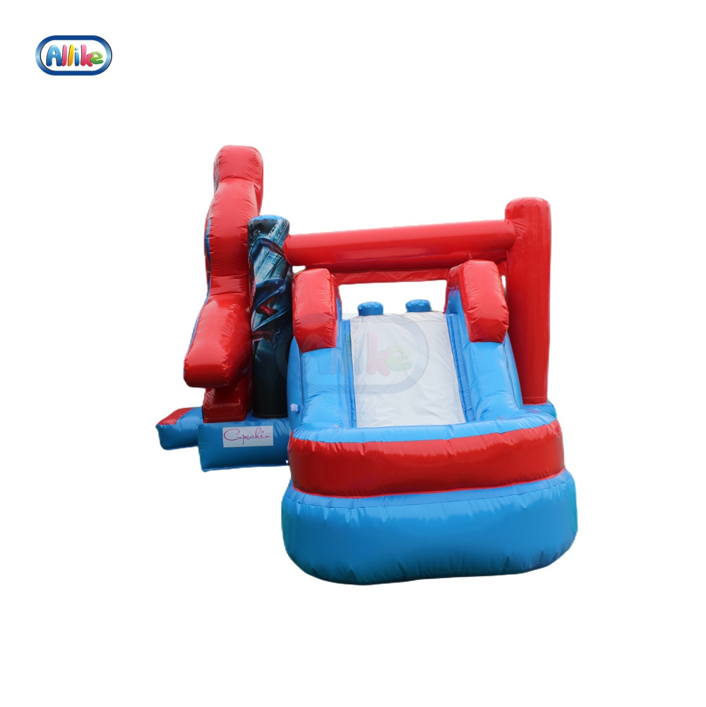 Commercial Inflatable Bouncy Bouncer  Spiderman Spider Man Jumping Water Castle Bounce House With Slide For Kids And A