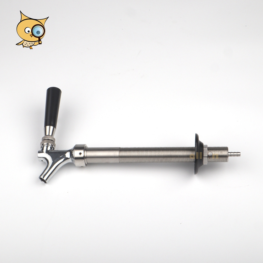 ALL IN Top Rank Bar Use Long Shank American Non Adjustable G5/8 Beer Tap US Style Beer Faucet for Beer Tower Corny Keg