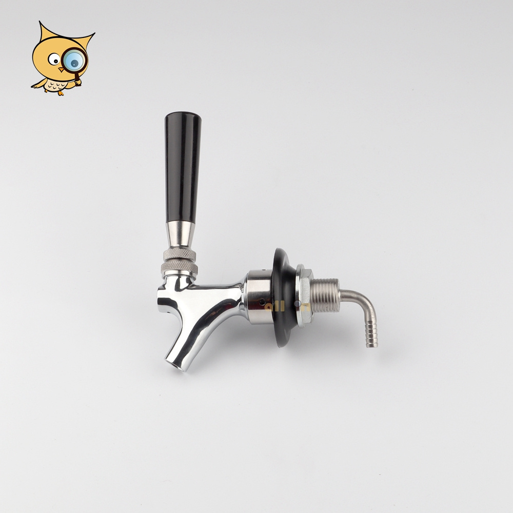 ALL IN Top Rank Bar Use Long Shank American Non Adjustable G5/8 Beer Tap US Style Beer Faucet for Beer Tower Corny Keg