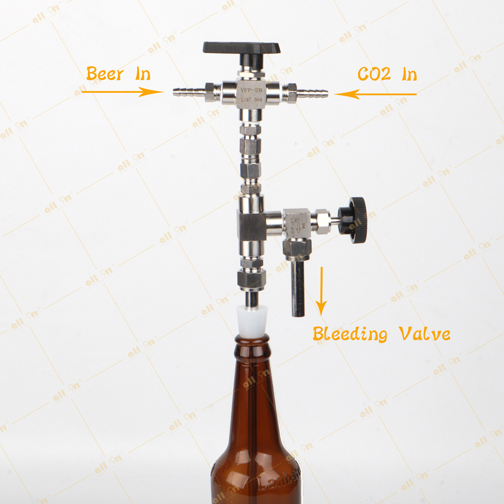 ALLIN Best Quality Homebrew Craft Beer Equipment Bottling machine Counter Pressure Bottle Filler Isobaric Filling Beer Gun