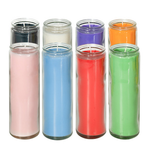 Wholesale votive spell glass prayer 7 day candle jar church