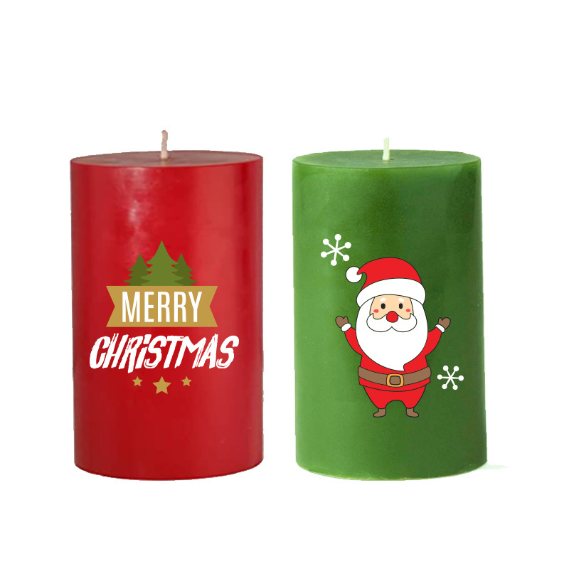 halloween and Christmas Pumpkin pillar decoration candle for Home Party and Christmas