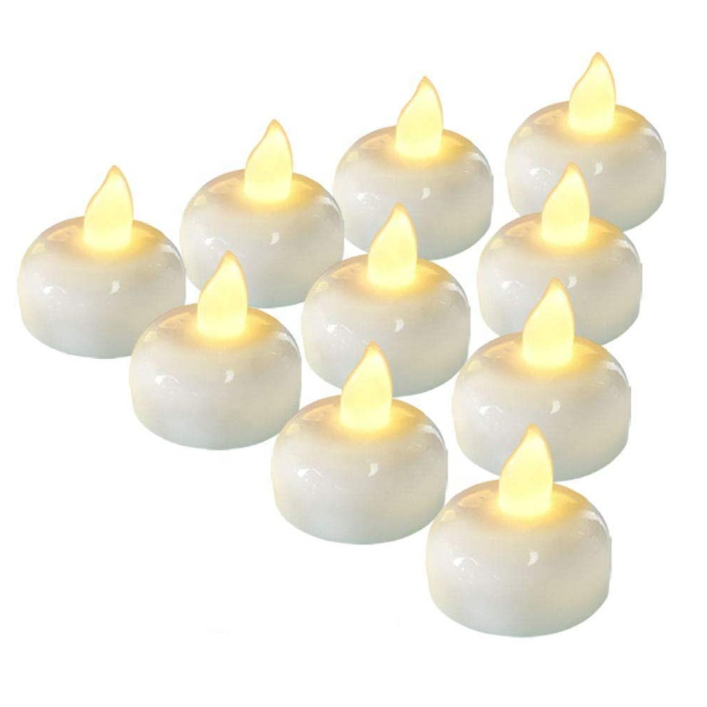 Water Activated LED Tea Light Yellow Flicker Floating LED Candle