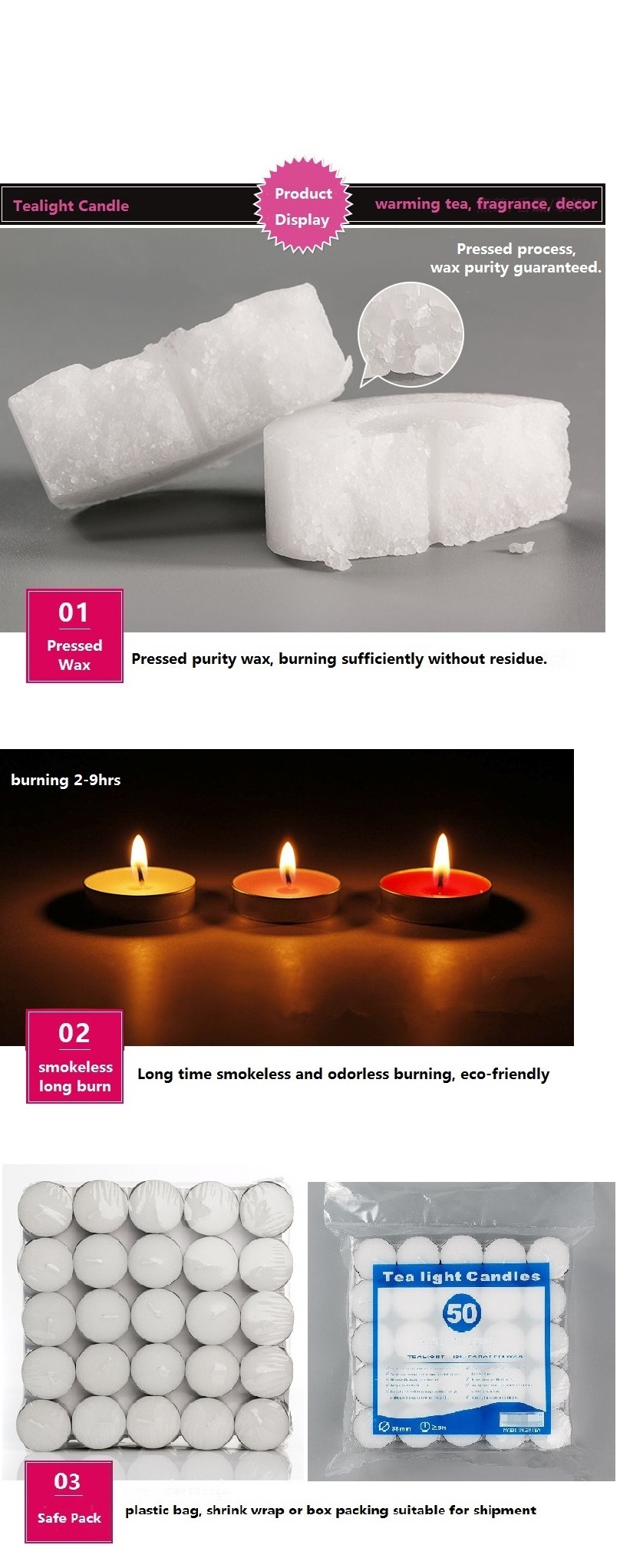 candle tealight large tea lights long burning tea light candles