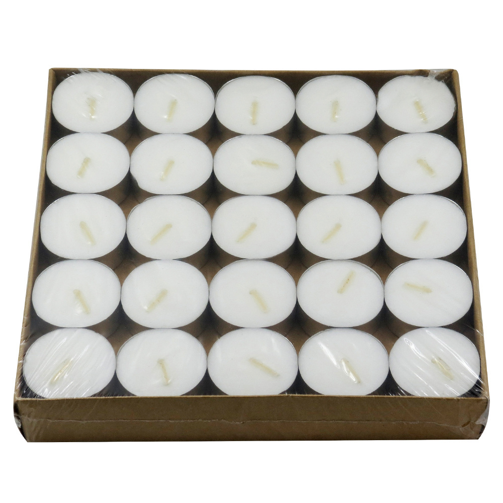 Wholesale Tea Lights 200 Pack Unscented 6 Hour White Tealight Small Candle Manufacture