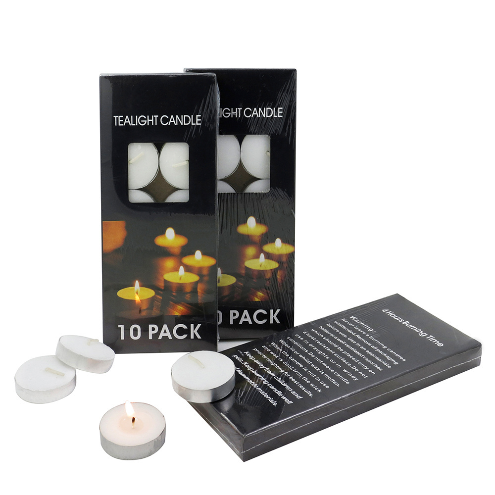 Wholesale Tea Lights 200 Pack Unscented 6 Hour White Tealight Small Candle Manufacture