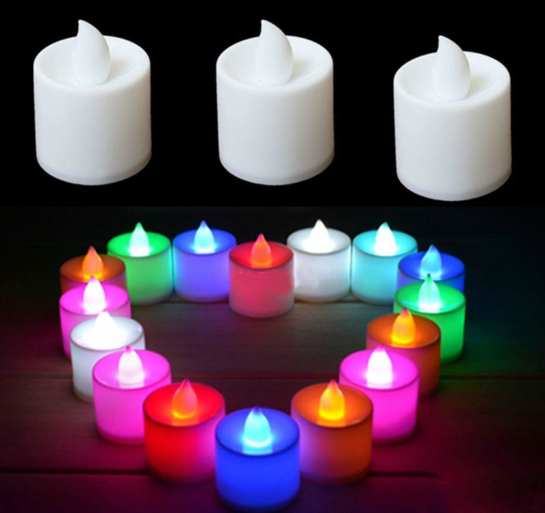 Wholesale Candle Christmas Electric Flameless Plastic Mini Tea Candles Led Lights For Home Party Wedding Decor