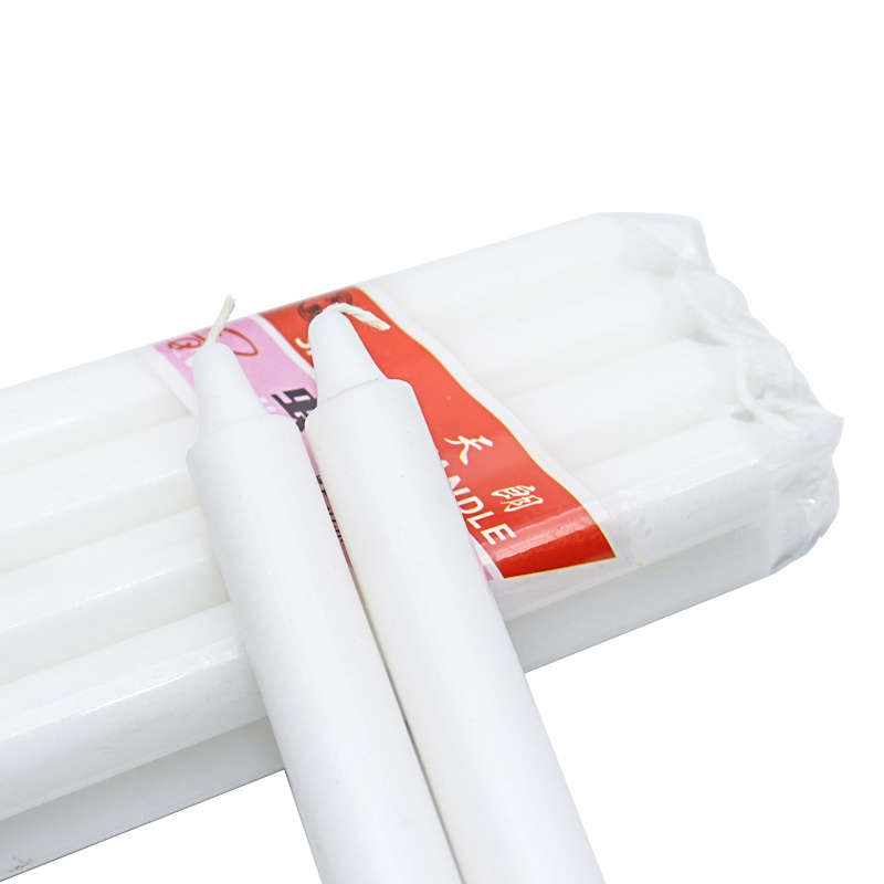 home lighting 90g Long burning white plain candles in bulk for dubai market