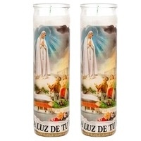 7 Day Glass Candles Long Burning Religious