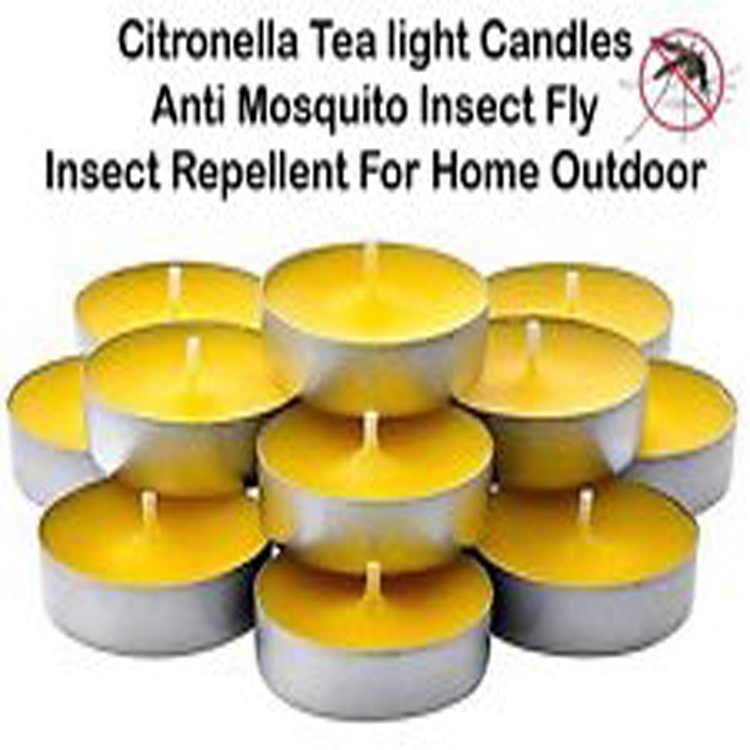 Good Quality 50 Citronella oil Scented Tealight Candles indoor/outdoor 4 Hours Burning time