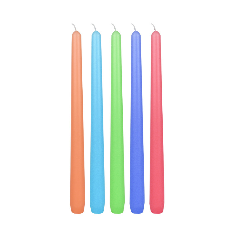 CANDWAX 10 inch Taper Candles Set of 12 Smokeless Candle Unscented Slow Burning Candle Sticks Ideal for Christmas