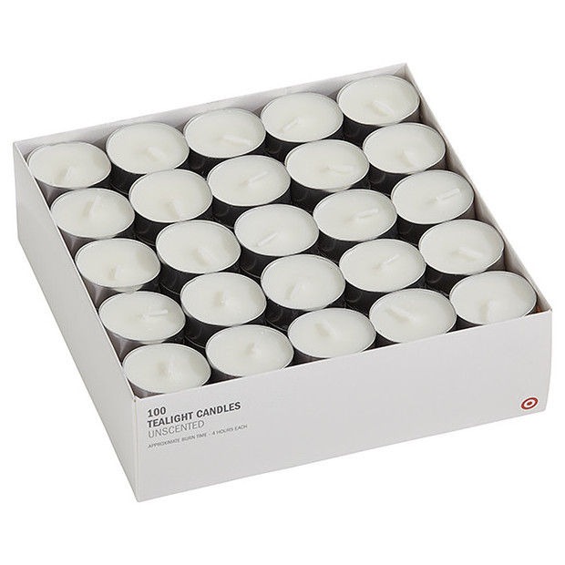 High quality white tealight candles in bulk