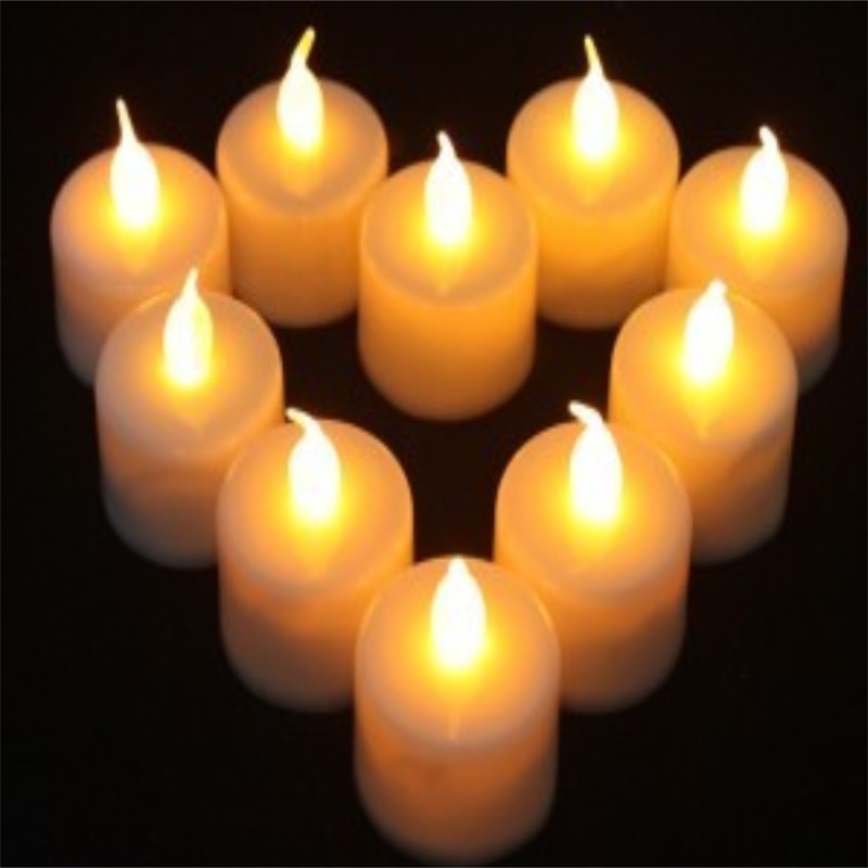 colorful changing light battery electric candle led candle light