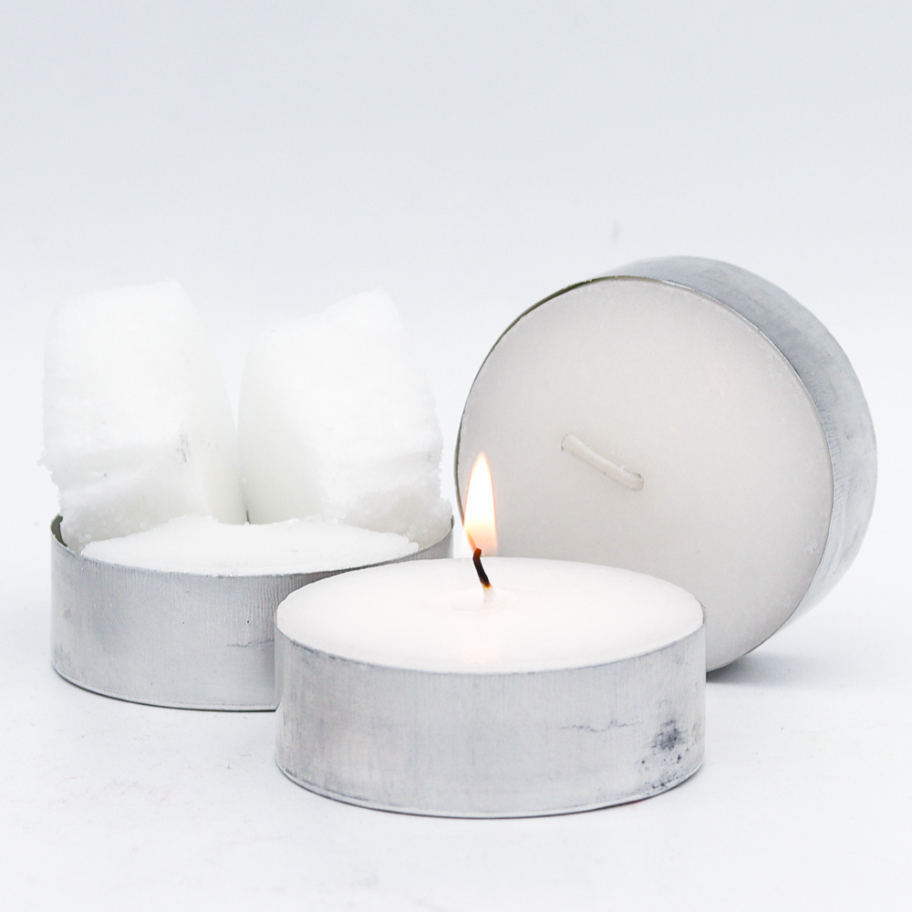 candle manufacturer 50/100packs Tea Candle Light White Pressed Paraffin Wax candle tea light