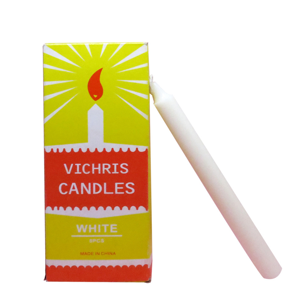 home lighting 90g Long burning white plain candles in bulk for dubai market