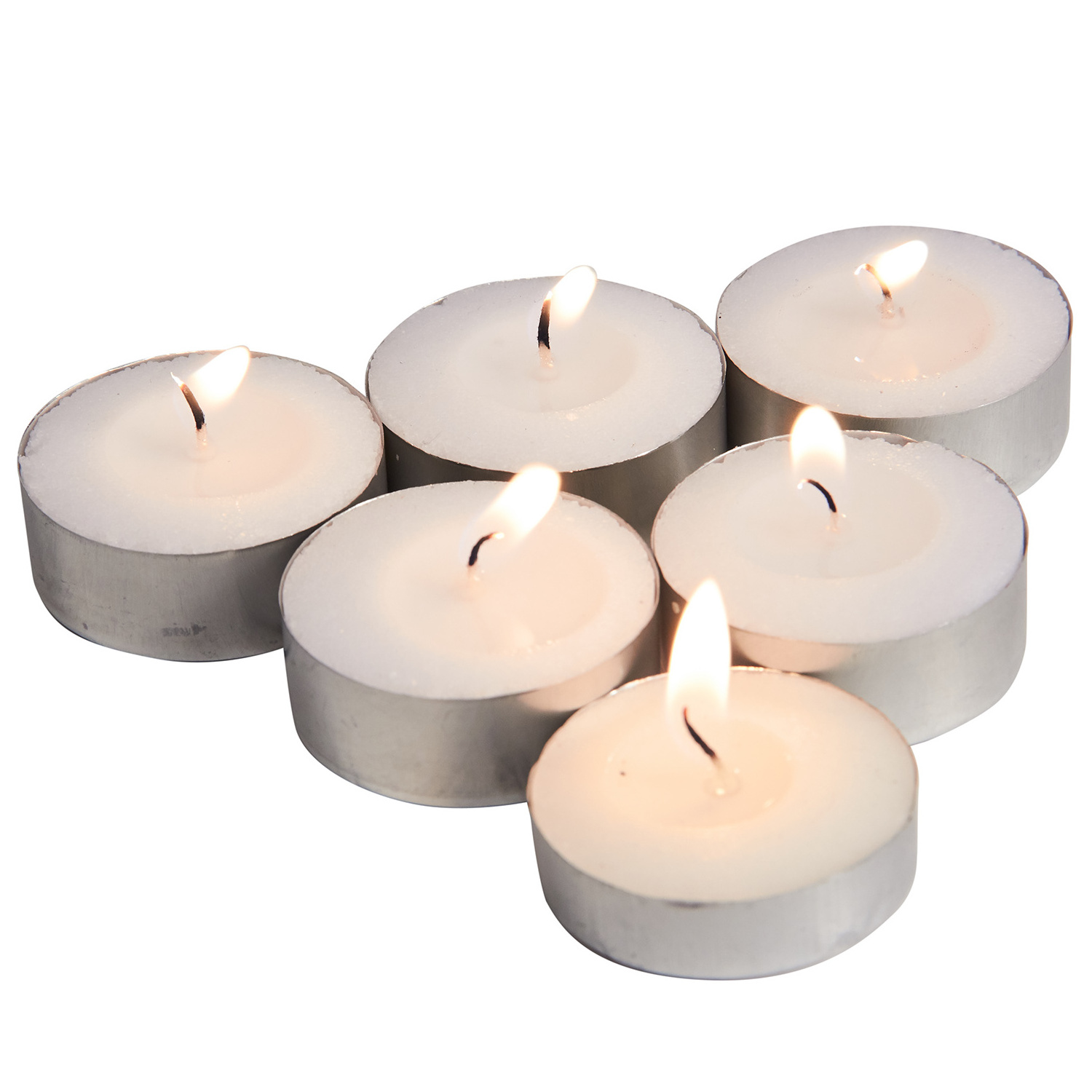 China 4hrs Best Price Shopping Paraffin Wax White Tea Light Candle